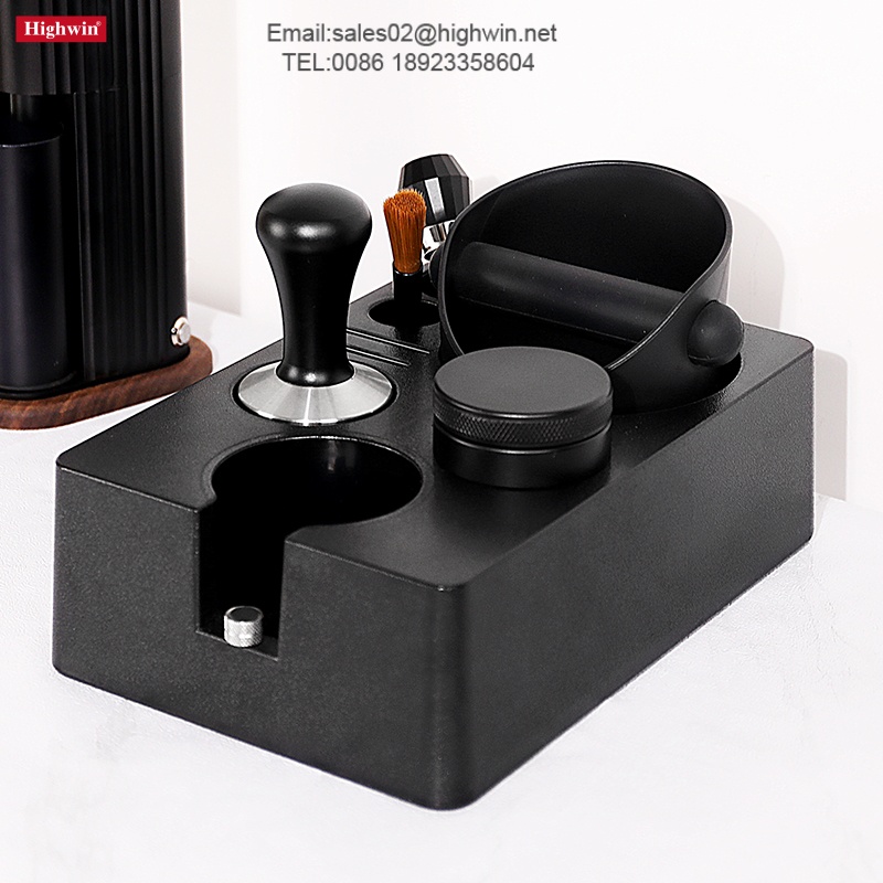 Espresso Tamping Station, Detachable Espresso Knock Box and Tamp Station, Espresso Organizer Fits