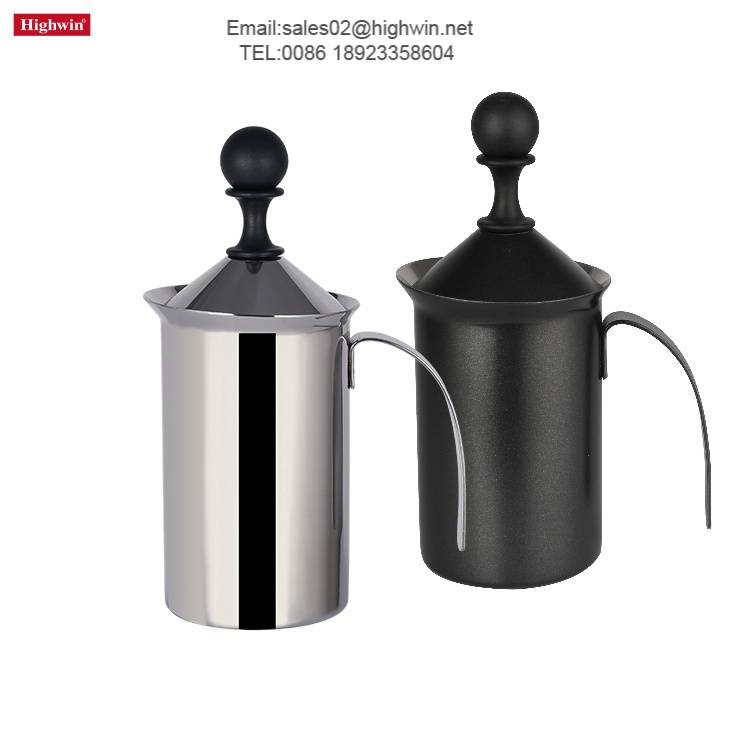 Milk Frother Non electric，Easy to Clean, Can Warm Milk Directly