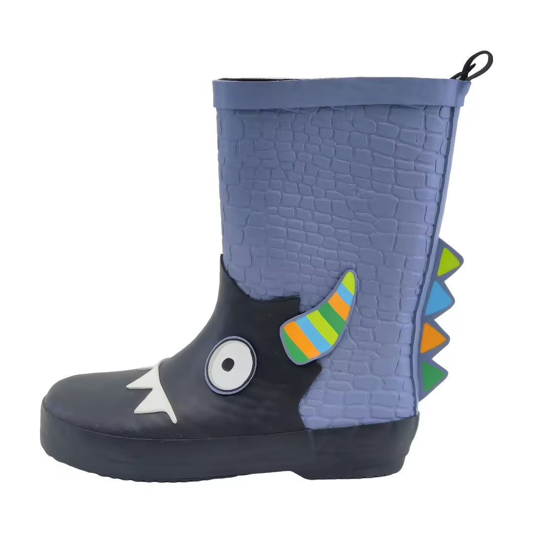 Unisex Kids Waterproof Printed Rain Boots Cheap Garden Shoes Wholesale Boys Girls Children