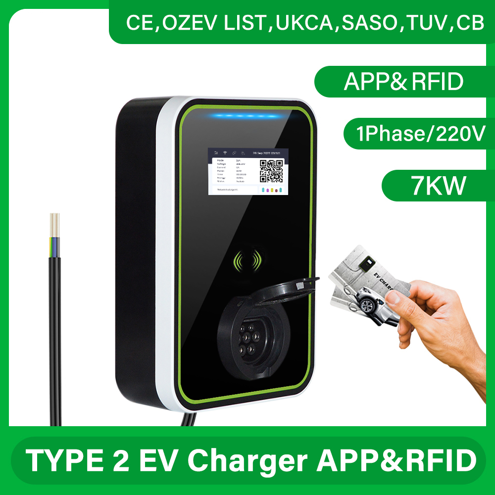 CAMA - Electric Vehicle Charging Pile - 7KW (with APP and RFID)