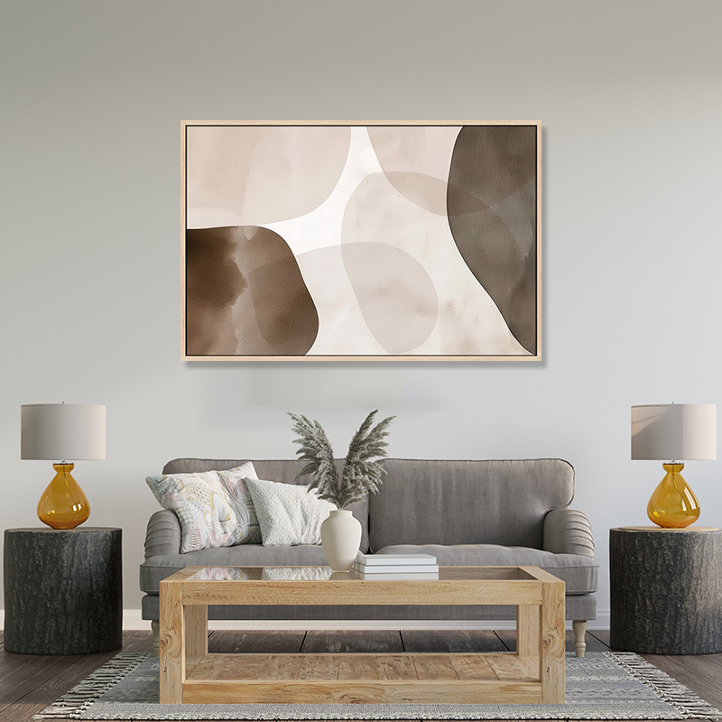 Drop Shipping Bulk Manufacturer Modern Abstract Living Room Art Picture Frame Deco Framed Work Art