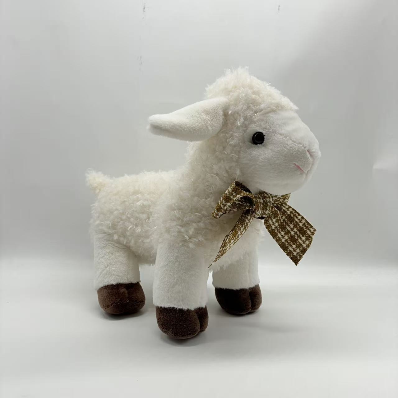 Plush toy，sheep with bow tie