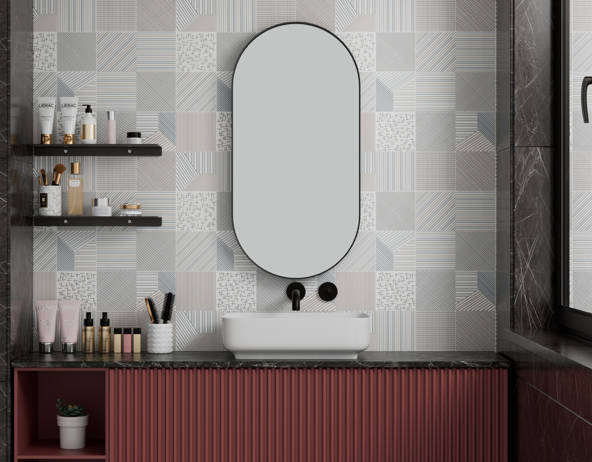 YOWAY LED Bathroom Mirror Wall Mounted LED Smart Mirror Anti-Fog Bathroom Accessories LED Mirror