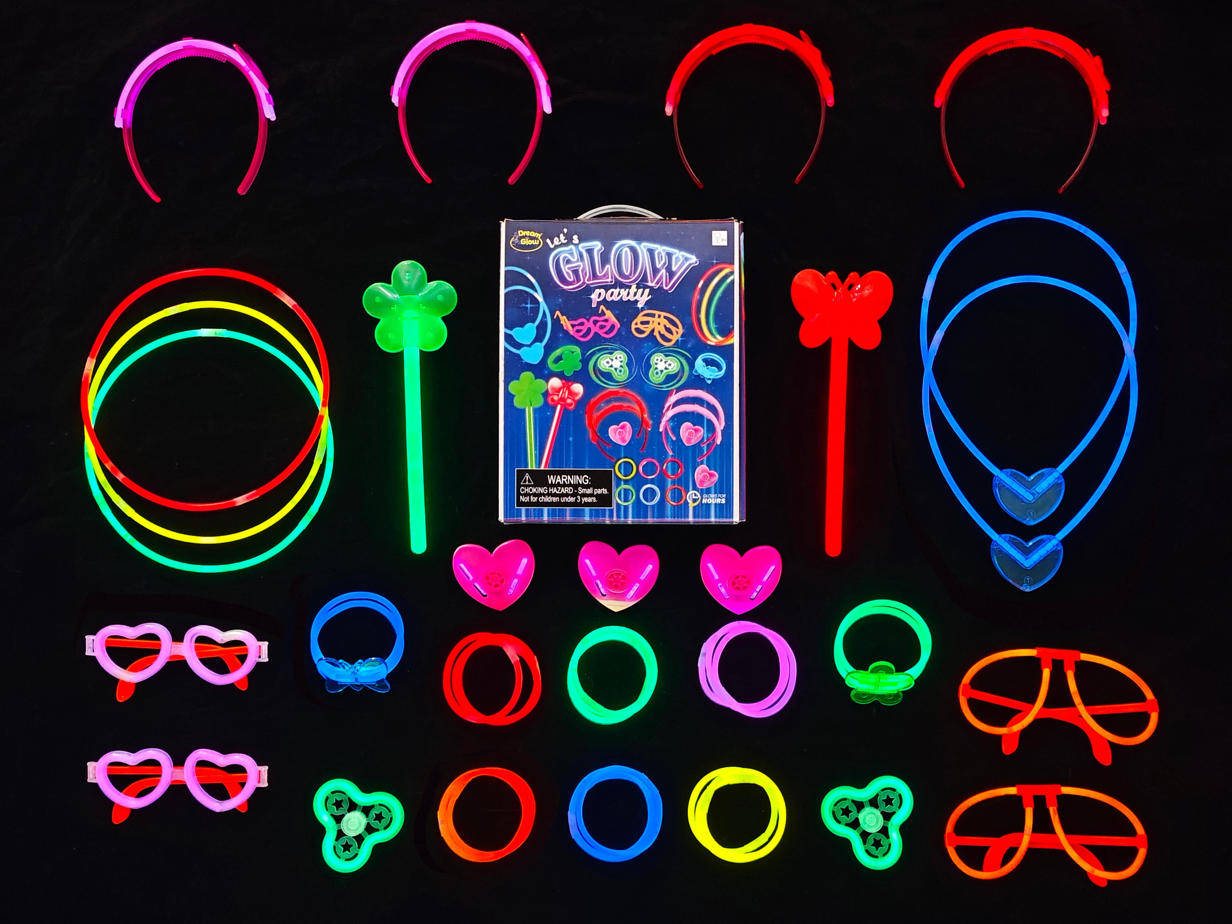 180 pcs Glow party mega pack