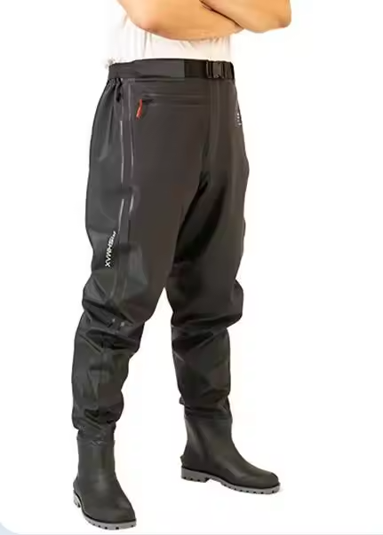 Men's High Visibility Reflective PVC Raincoat Work Pants Outdoor Activities Farming Fishing Pants