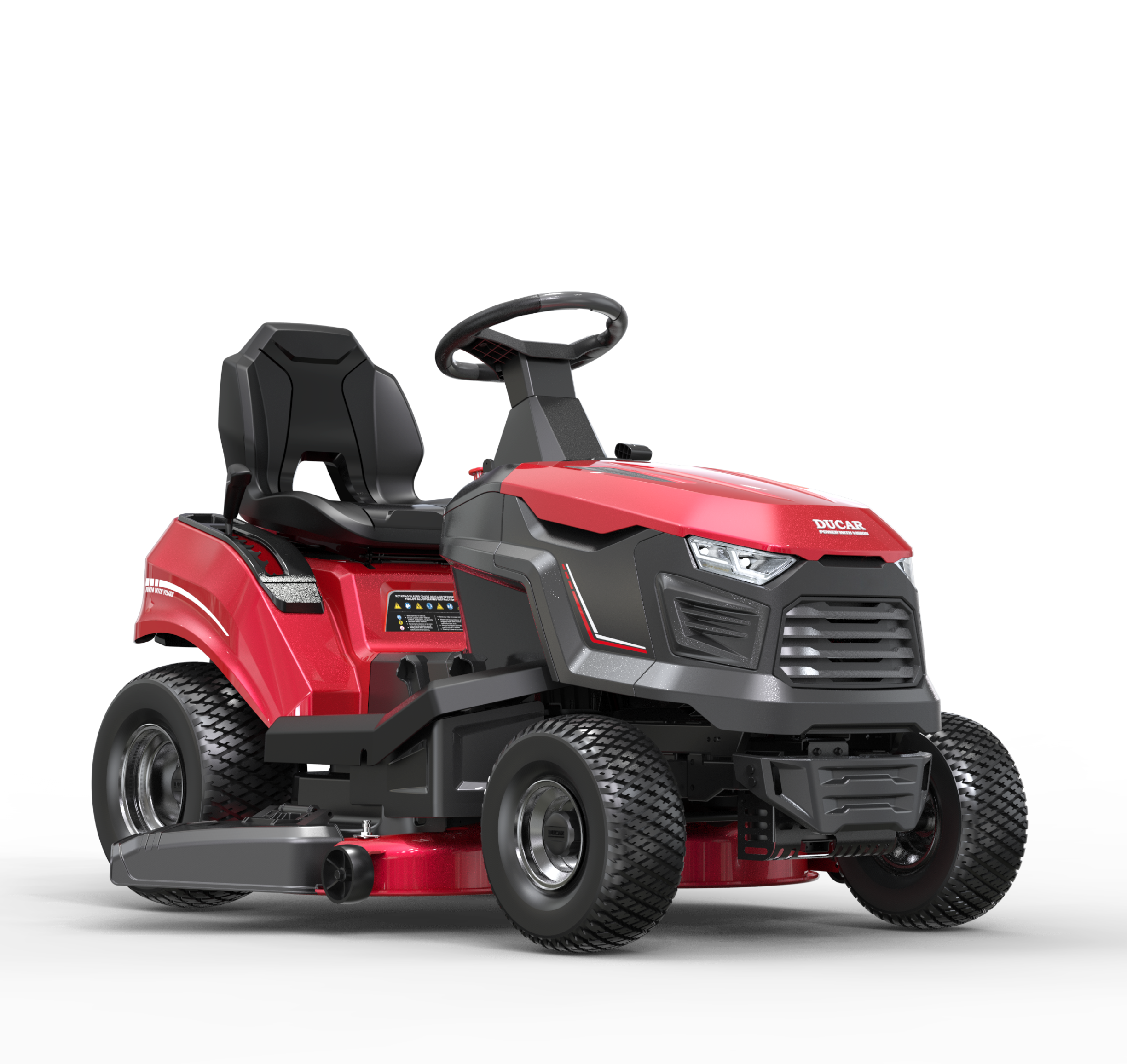 Gasoline riding lawn mower