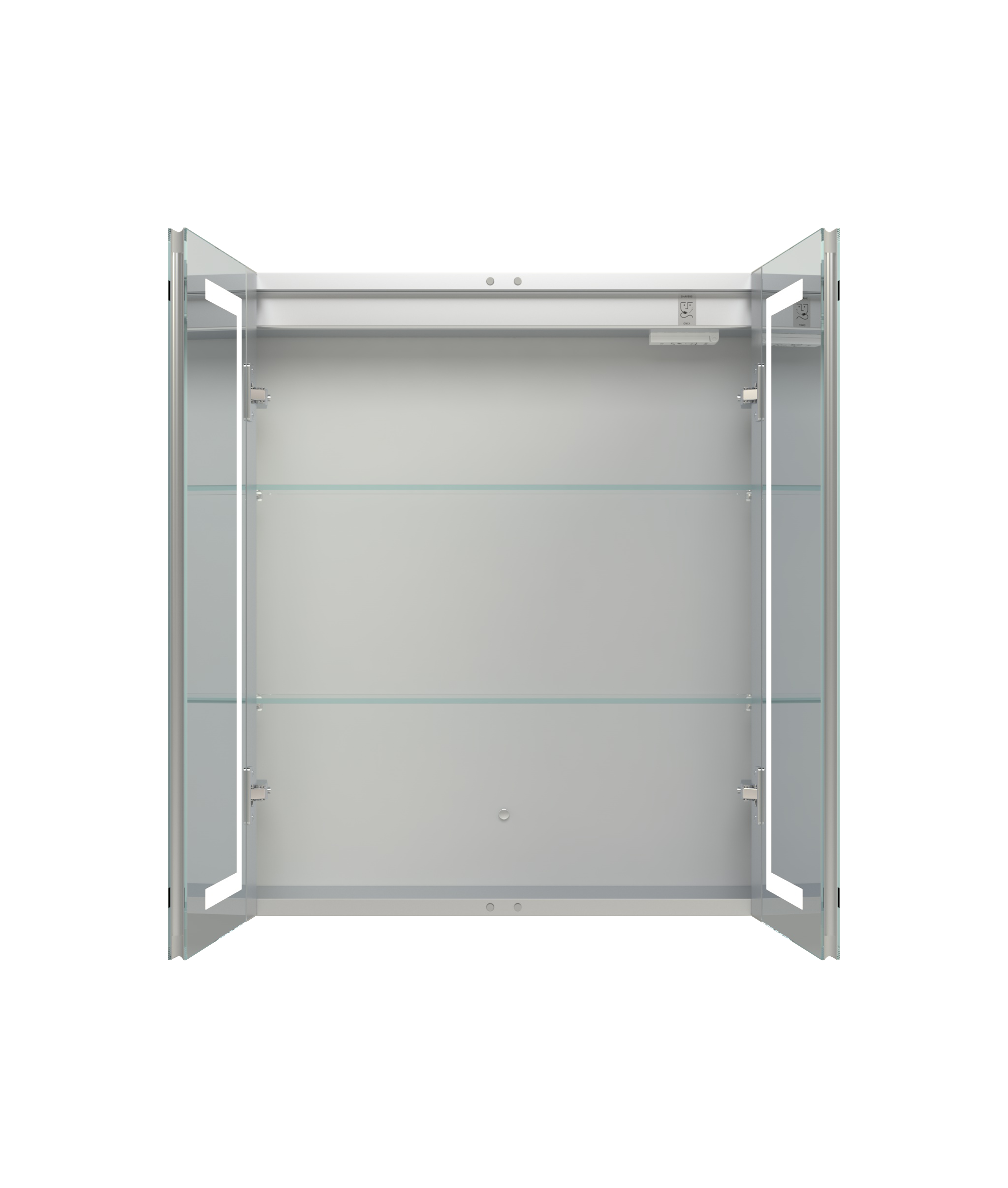 Led Bathroom Mirror Cabinet With Lec Dimmer Switch Shaver Socket Demister For Makeup Shaving