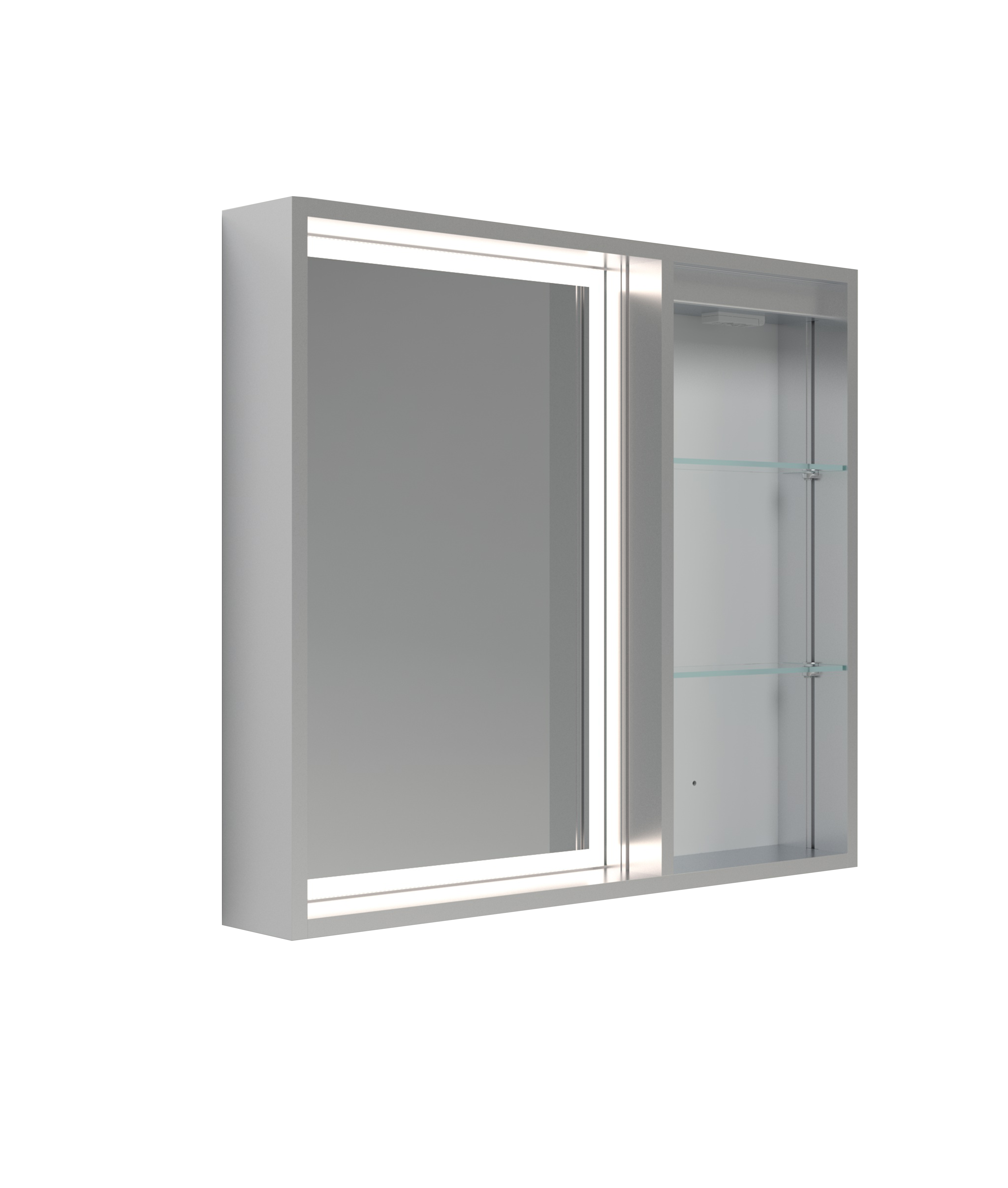 Led Bathroom Mirror Cabinet With Lec Dimmer Switch Shaver Socket Demister For Makeup Shaving