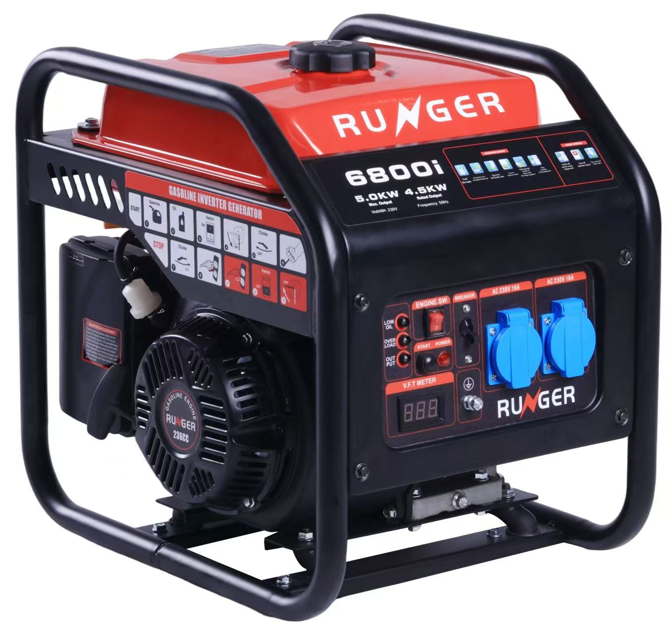 Open-frame inverter generator