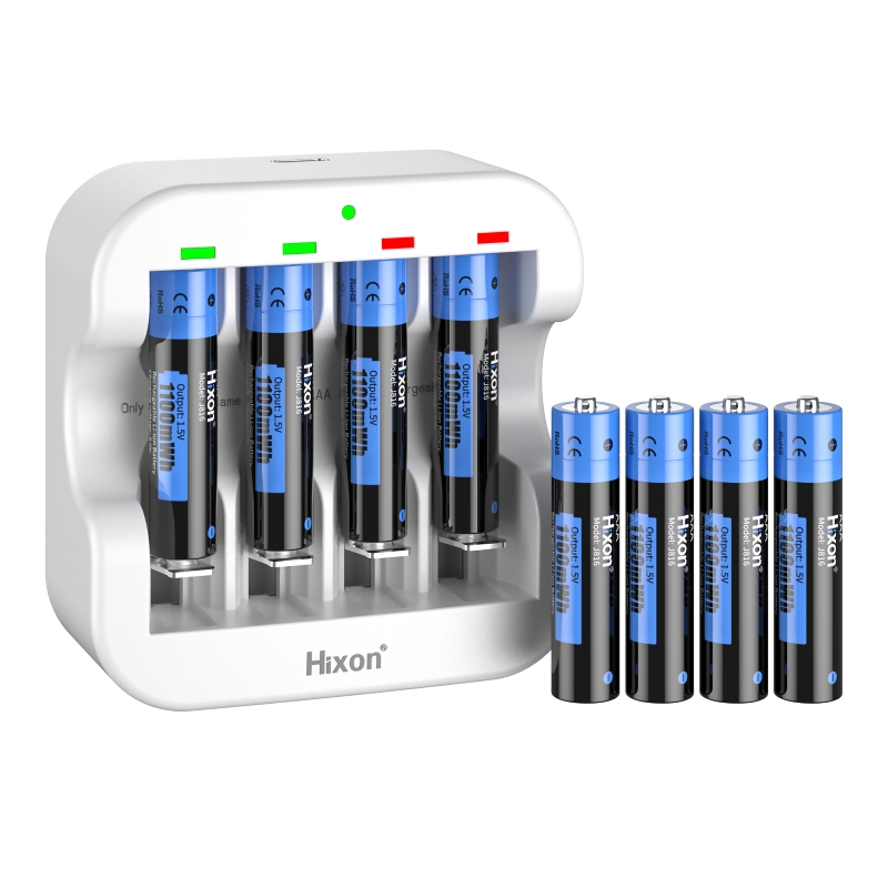 AAA Rechargeable Lithium Batteries and Charger