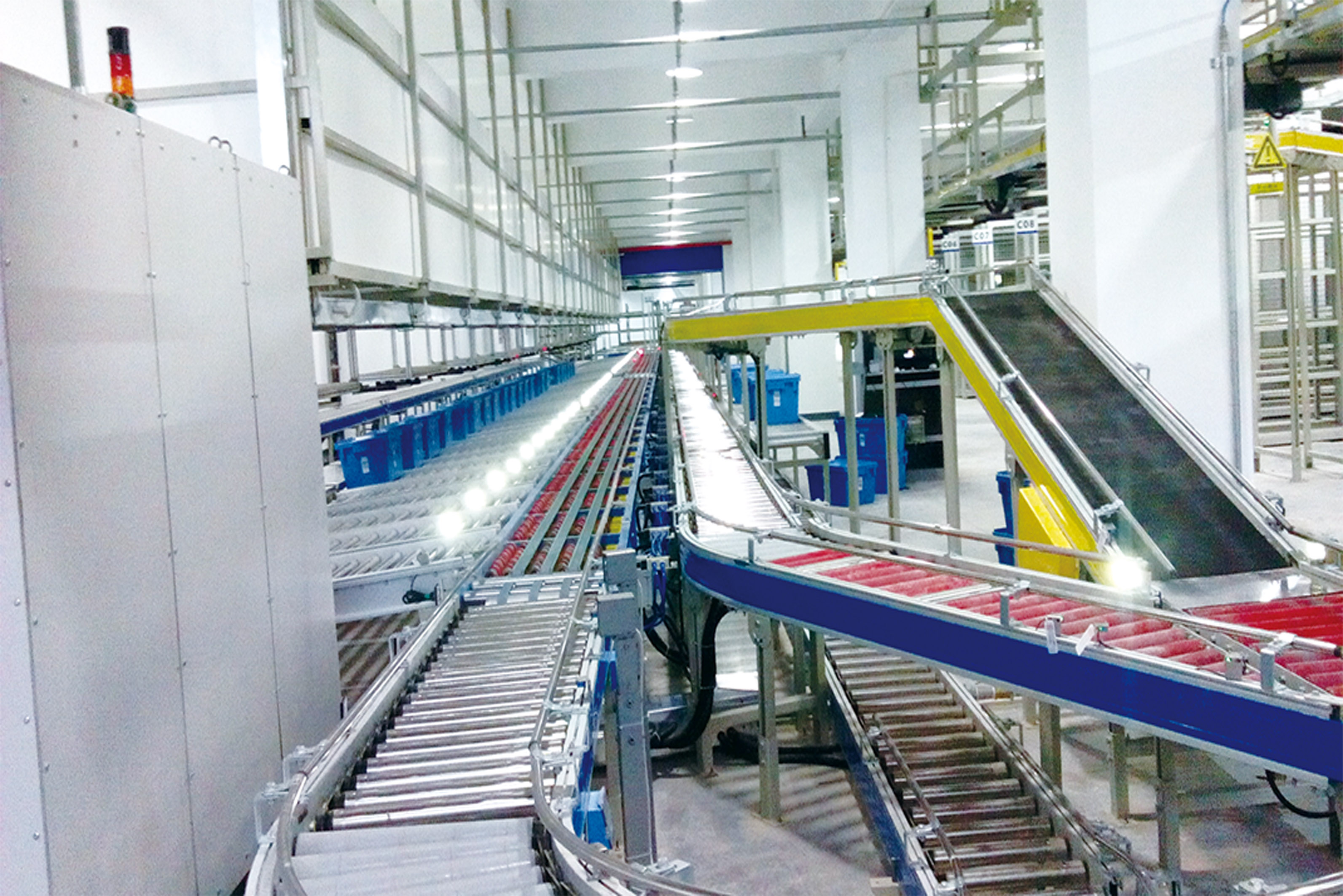 Satong automatic sorting system storage shelves