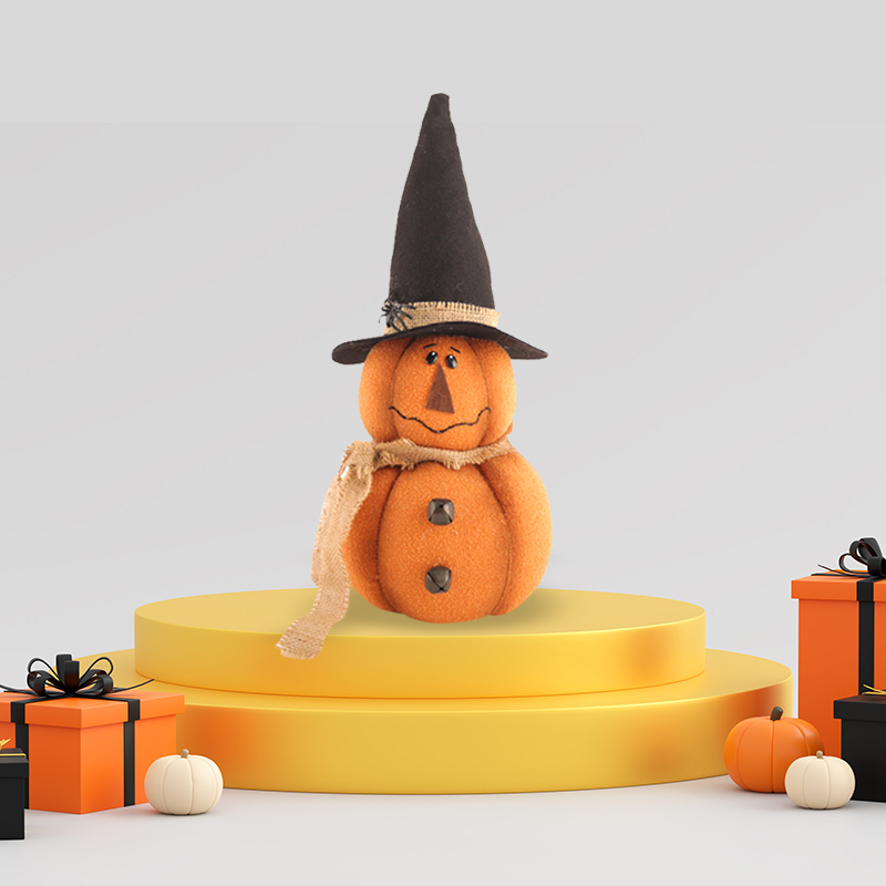 6X14'' Halloween Stacked Pumpkin Tabletop Decor