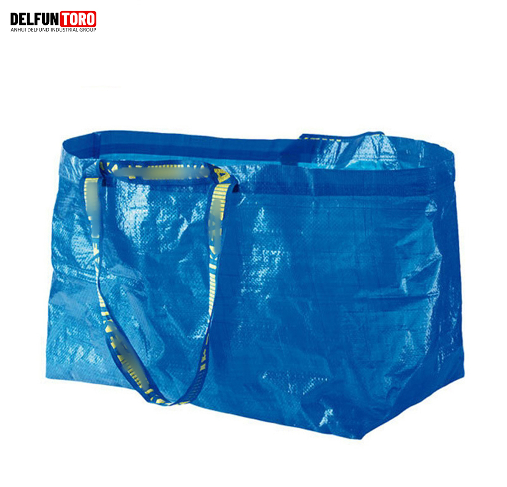 Eco friendly Reusable recyclable laminated tote bag tote bags waterproof pp woven shopping bag
