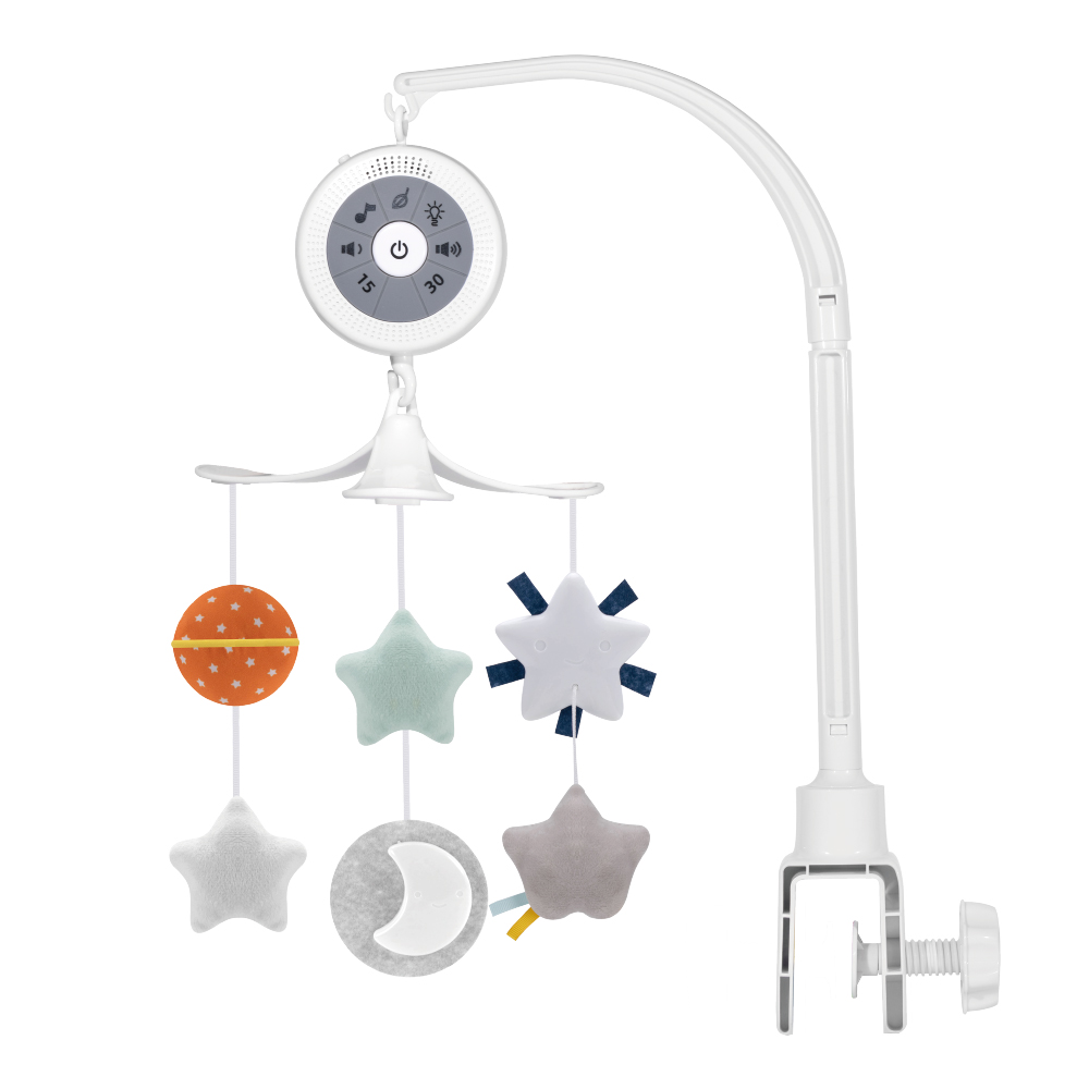 Konigkids Baby Electric Crib Mobile - Rotating Musical Mobile with Lights & Soothing Sounds