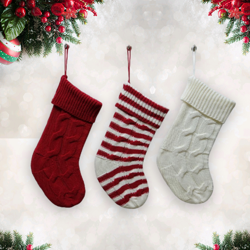 21'' Christmas Knitted Stockings