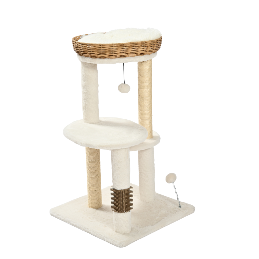 Rattan Woven Cat Springboard