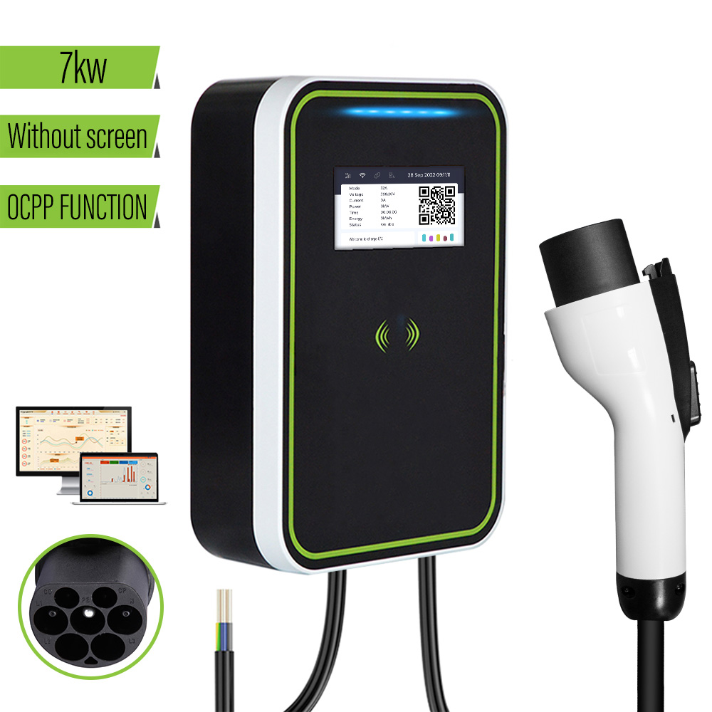 CAMA - European Standard Electric Vehicle Charging Pile - 7KW (with OCPP)