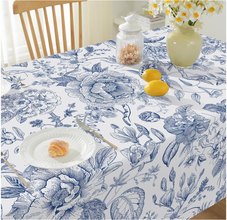European-Style PVC Composite Flannel Tablecloth