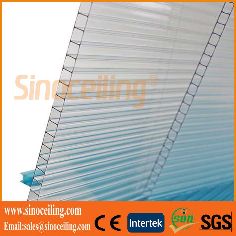 High Quality Twin-Wall Colored Lexan Materials Hollow Polycarbonate Sheet