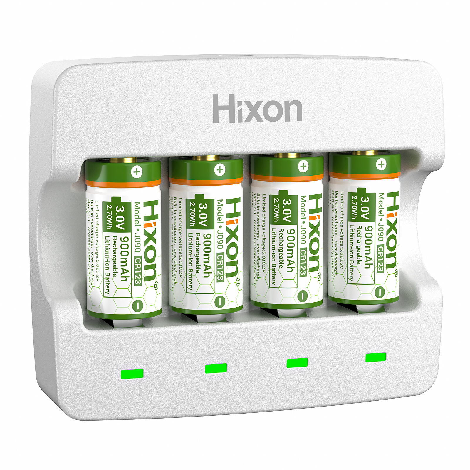 Hixon RCR123A Lithium-Ion Batteries and Charger