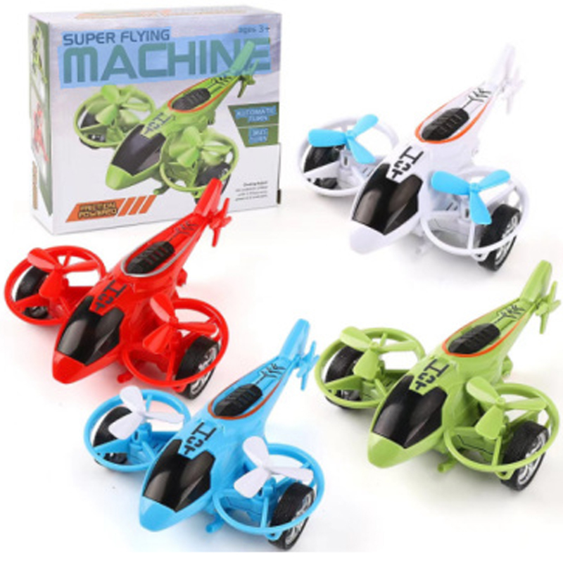 Kids Stunt Plane Toy Friction Airplane Toy Rotating Inertial Toy Wholesale Plastic Toy