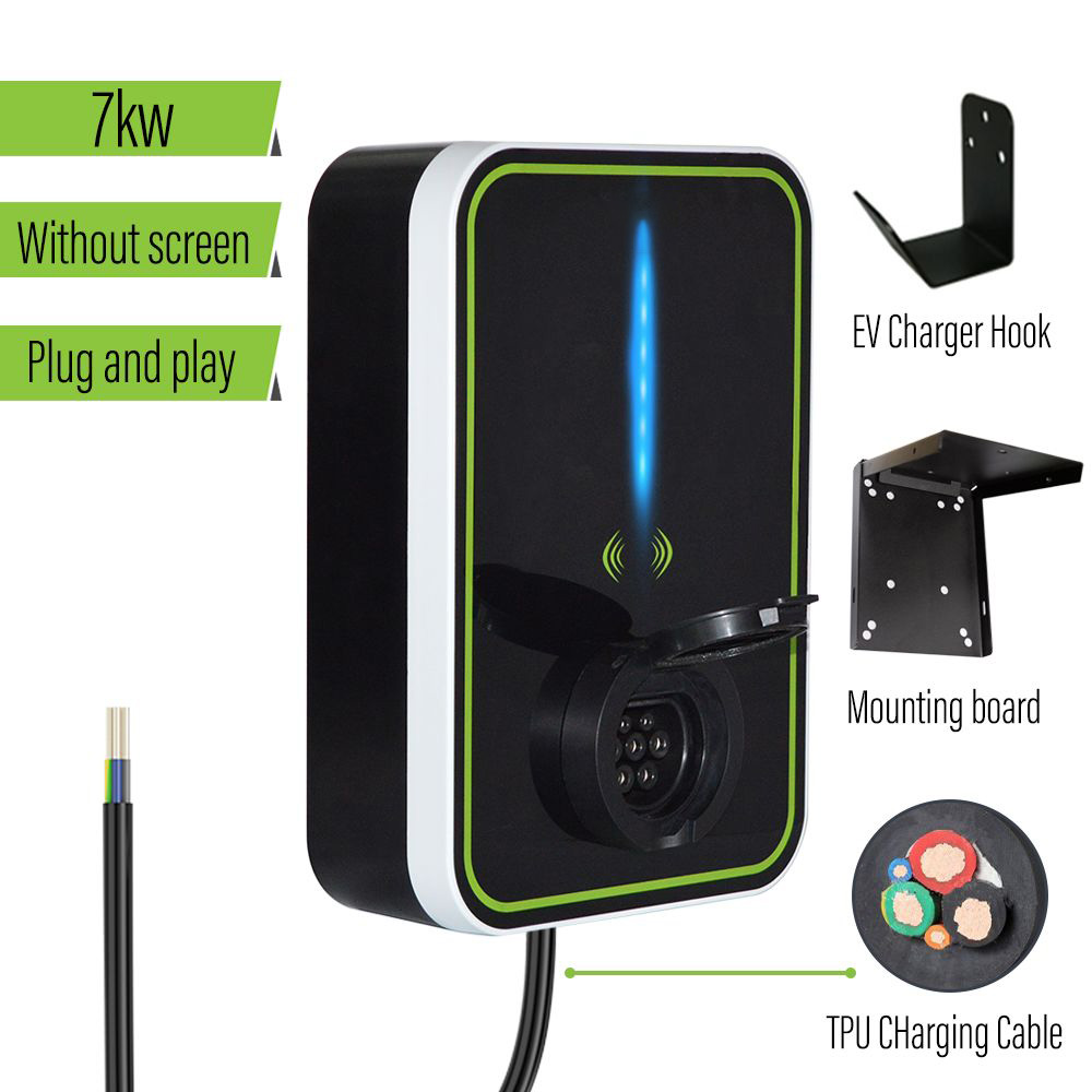 CAMA-QZ European Standard Plug-and-Charge Electric Vehicle Charging Pile - 7KW