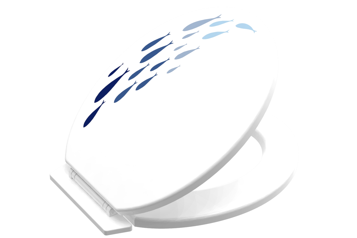High quality PP print soft-closing toilet seat lid