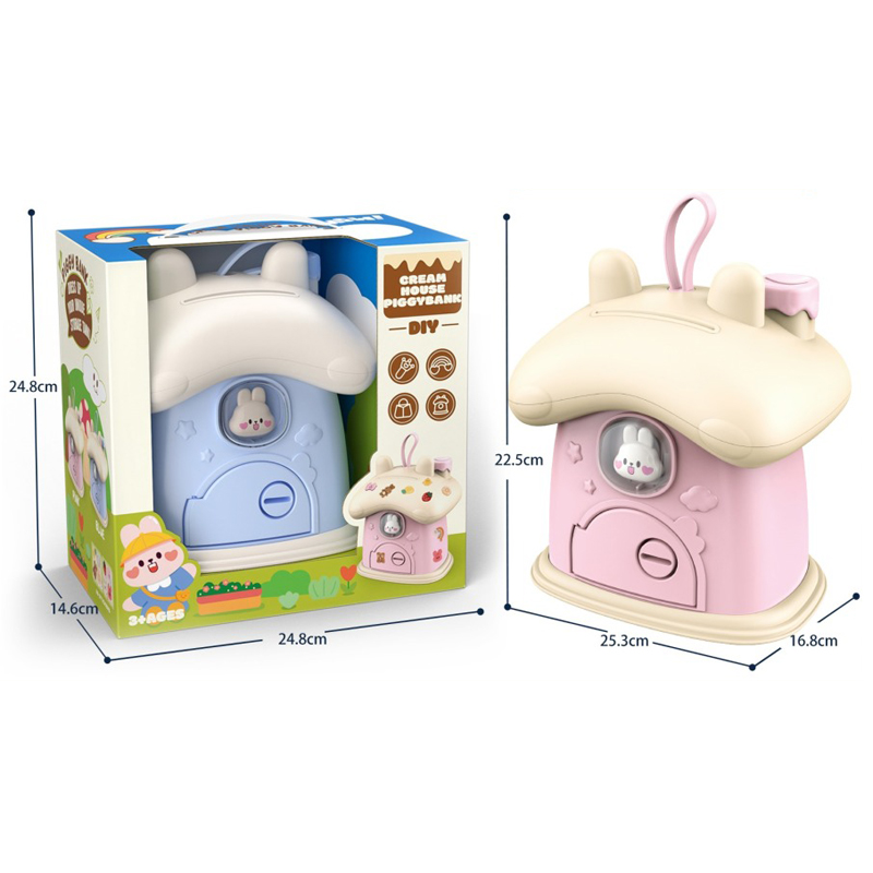 Cute Rabbit Piggy bank Toy Mini Cream House Saving Money Box Toy Piggy Bank Toy Girls Gift Toy