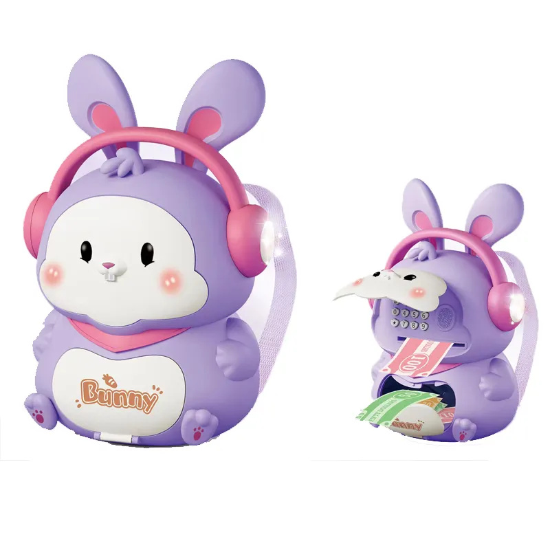Cartoon Rabbit Backpack Piggy Bank Toy Saving Money Box Toy Children Gift Toy
