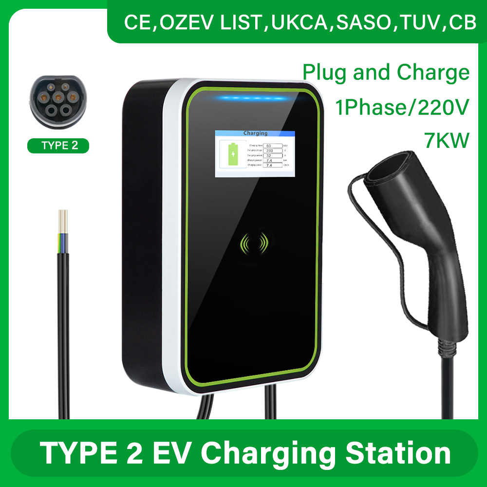 CAMA - European Standard Plug-and-Charge Electric Vehicle Charging Pile - 7KW