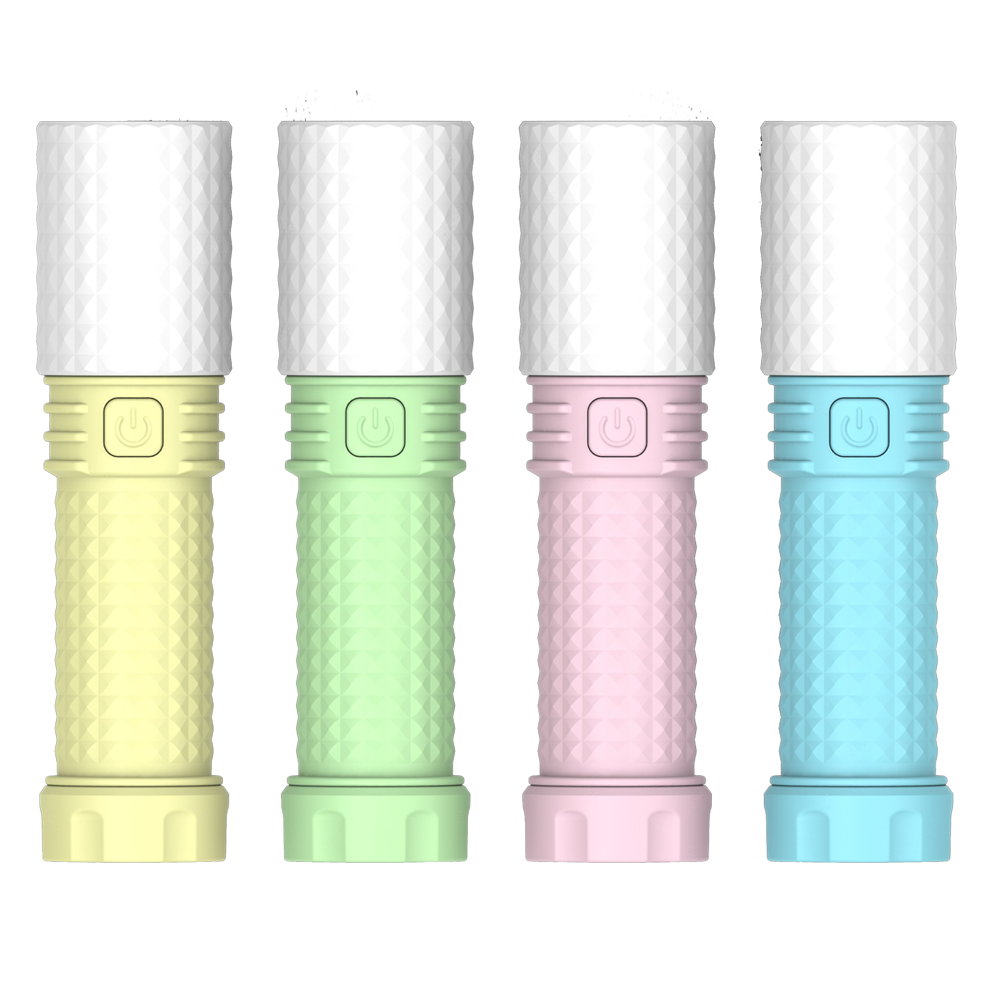 Night Planet Macaron Color Mini Zoomable Flashlight
