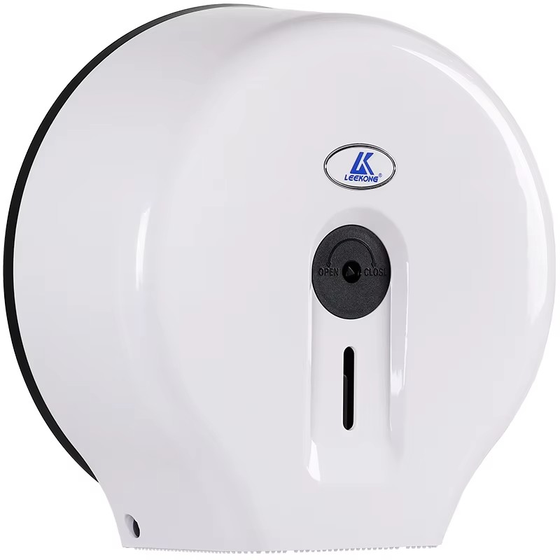 Wall-mounted 10-inch jumbo roll ABS toilet paper dispenser plastic roll holder