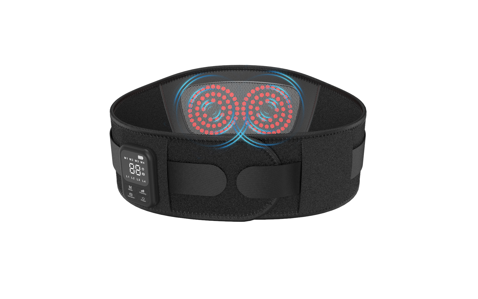 Red Light Threphy Heated Vibrating Lumbar Support Belt