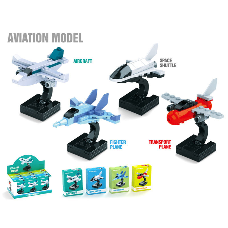 DIY Building Block Toy Capsule Blind Box Helicopter Model Toy Kid Promotional Gift Toy