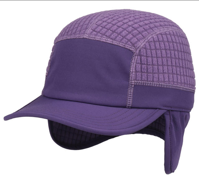 Winter hat with ear flaps and fleece lining