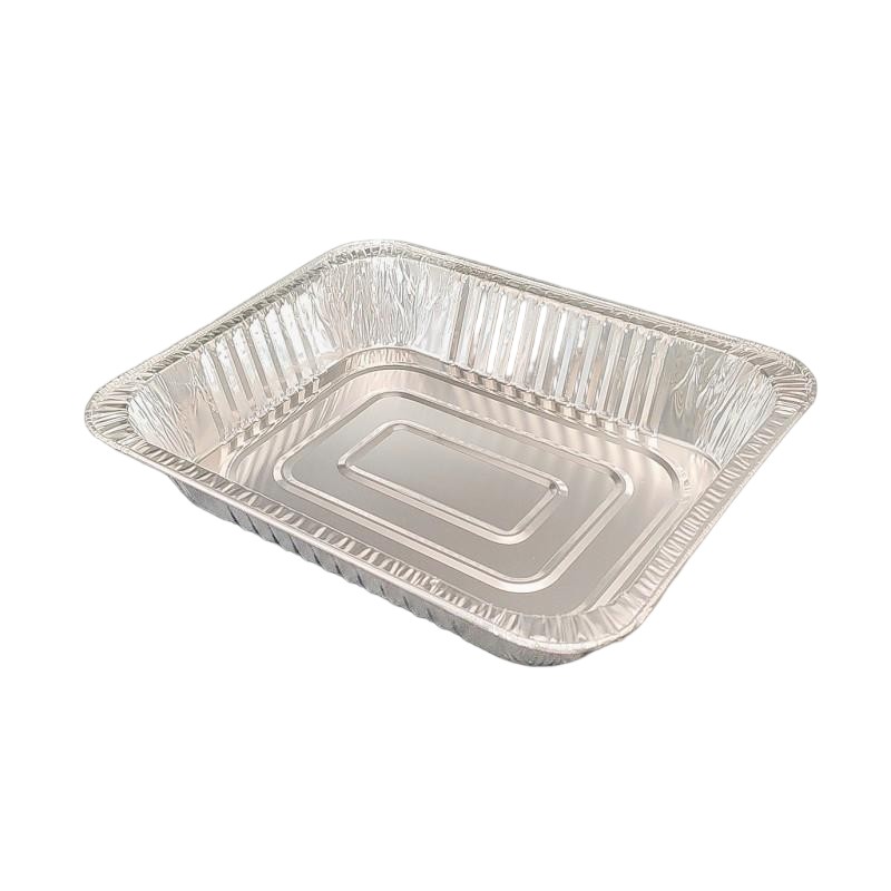 Disposable Aluminum Foil Container, Food-Grade Heavy-Duty Tray for Baking, Cooking, Catering