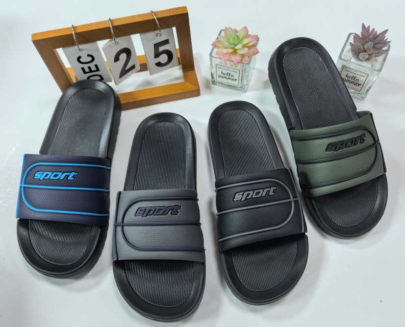 Slippers,EVA sold PVC uppers slippers,Men slippers