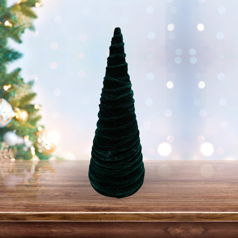 10X25.5CM Christmas Velvet Tree Topper