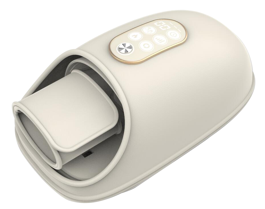 PU Cover Finger 3D & Heating Cordless Shiatsu Hand-Spa Massage