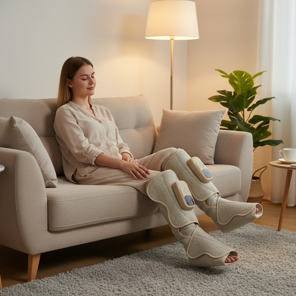 Air Compression & Vibration Foot & Calf Massager