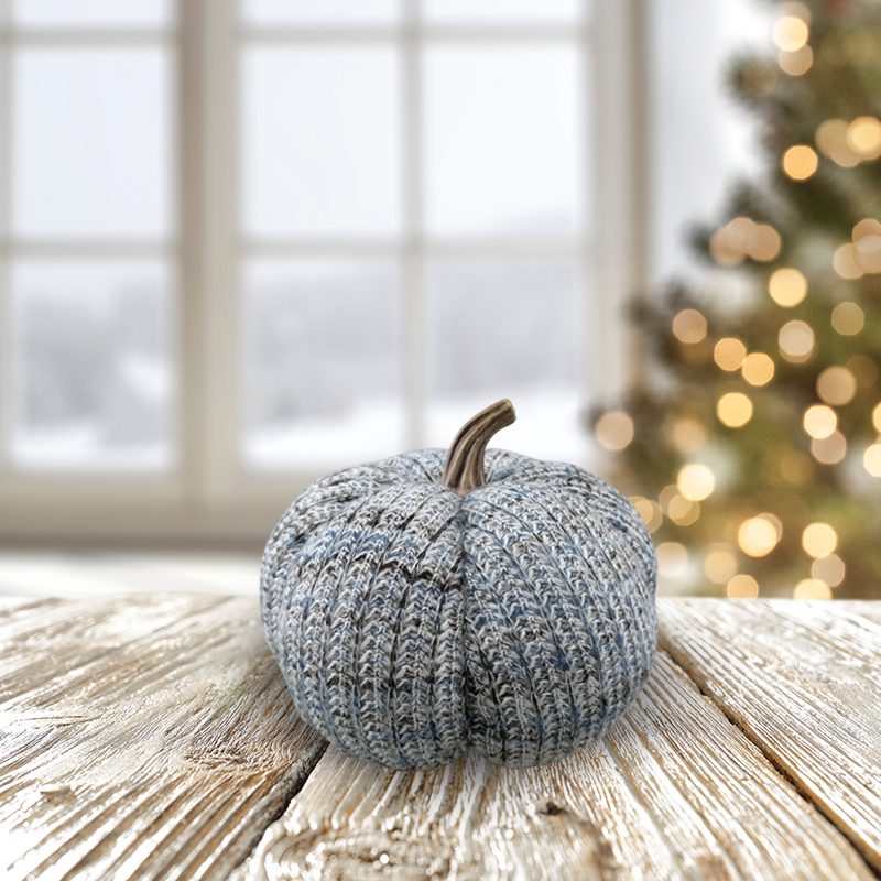 12'' Harvest Knitted Pumpkin