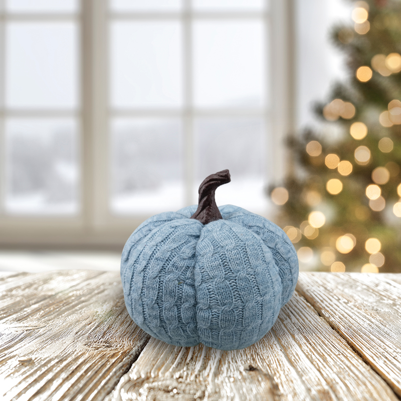 8'' Harvest Knitted Pumpkin
