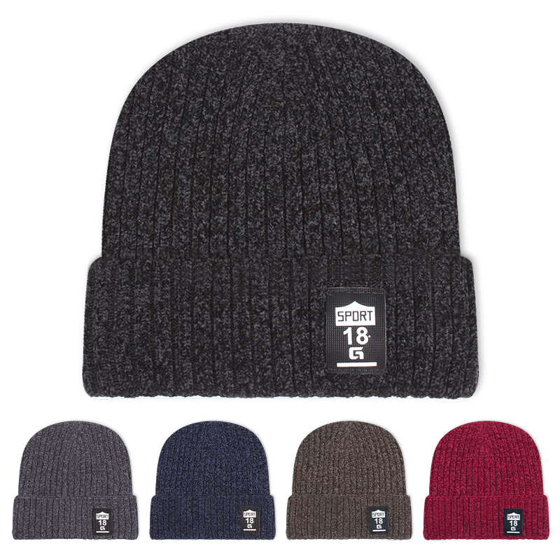 New Men's Chenille Knit Beanie