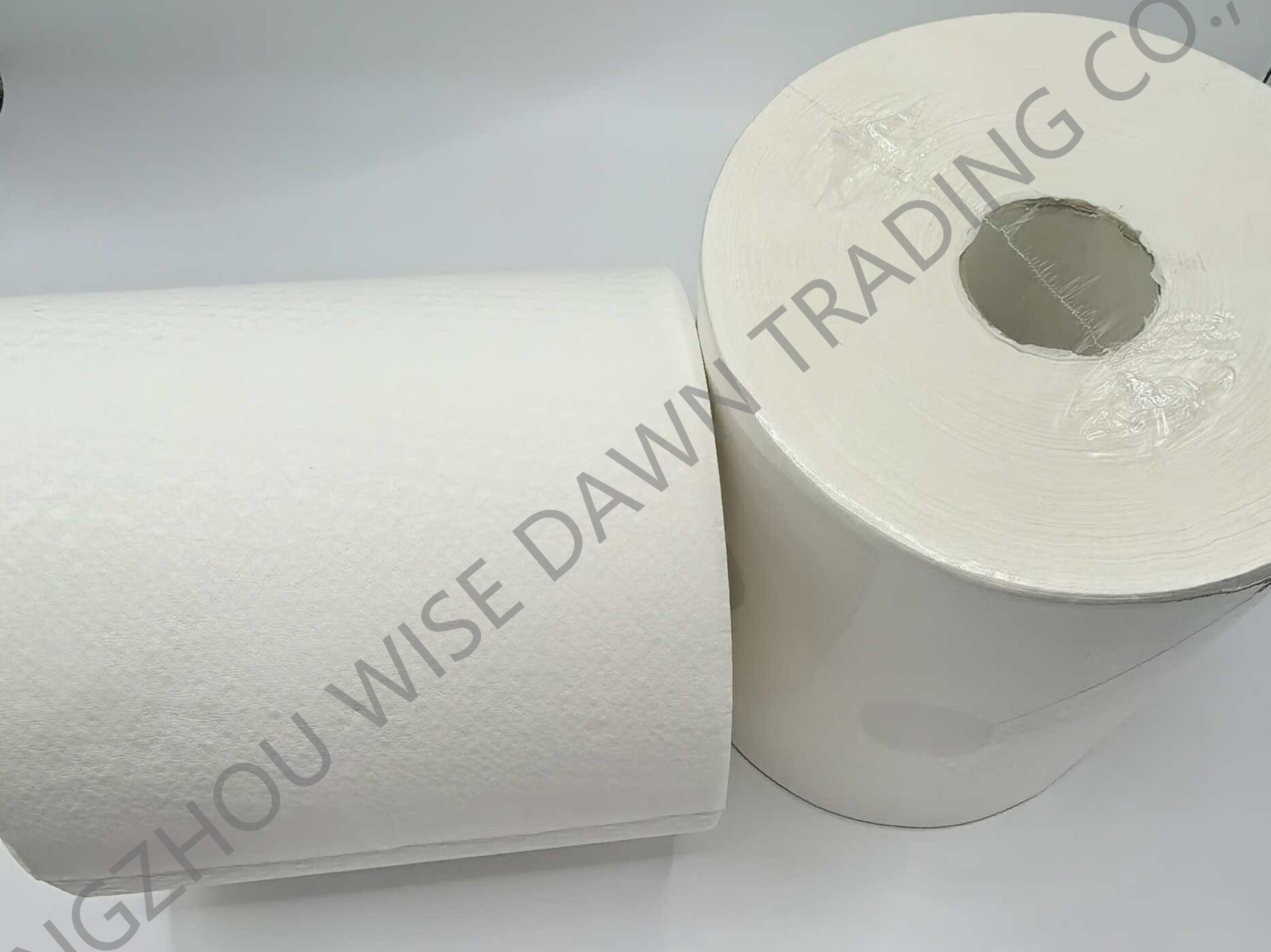 Blue toilet paper, white toilet paper, disposable toilet paper, brand new wooden paddle paper