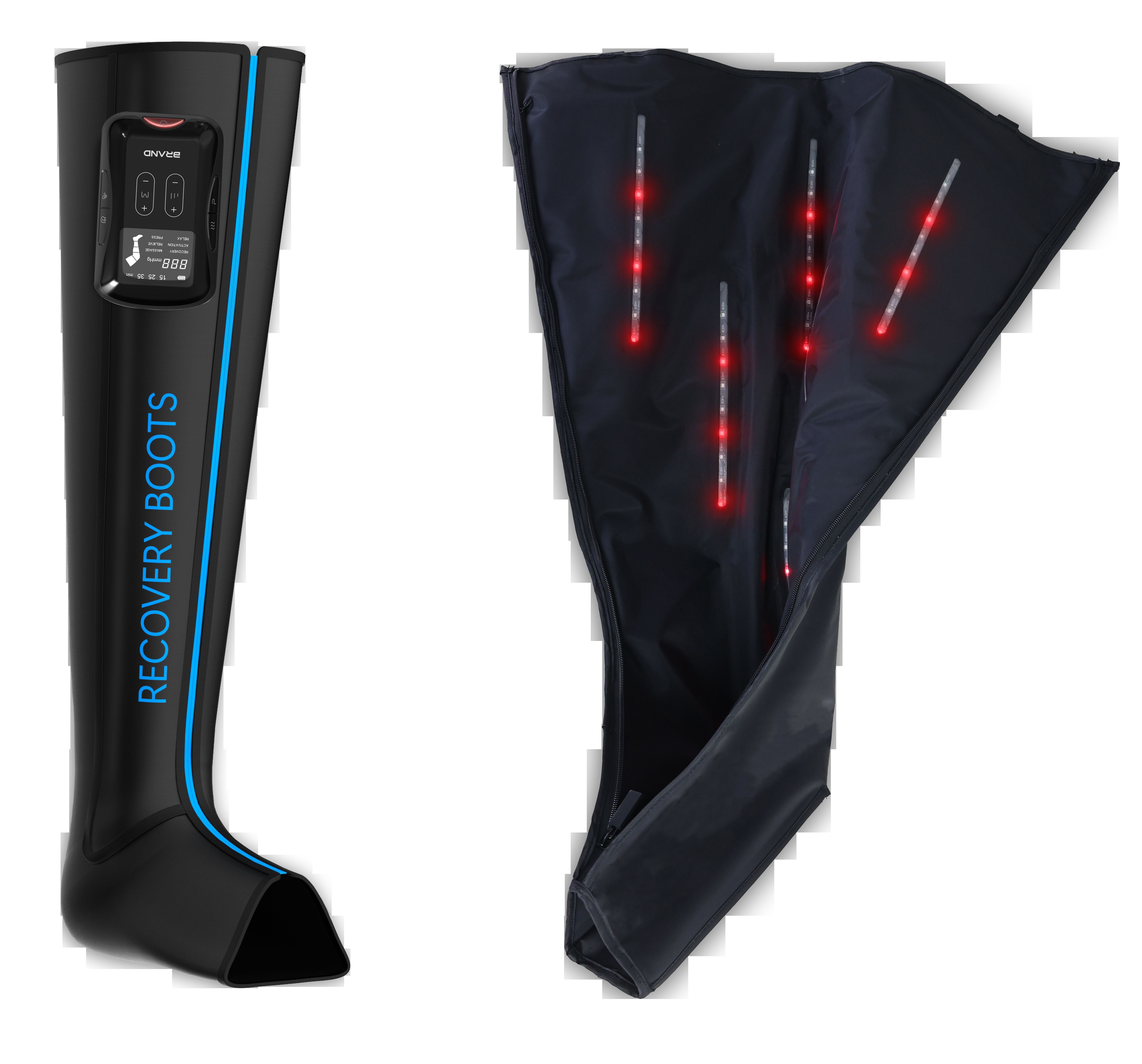 Memory Method Air Compression Recovery Massager With Heat