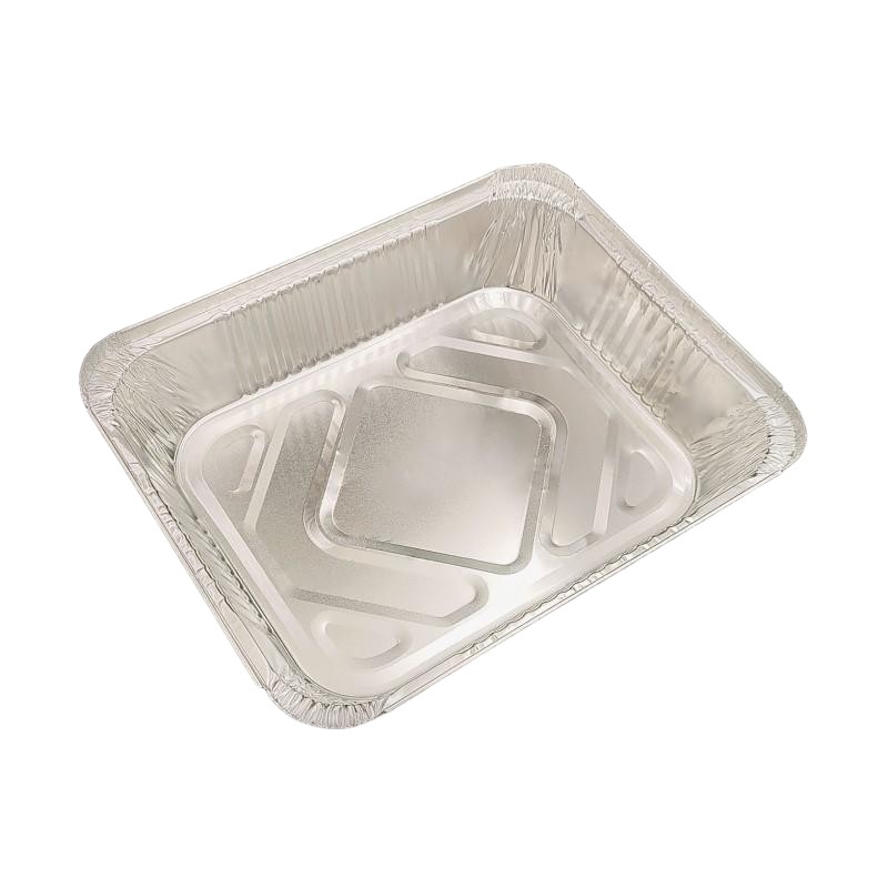 Large Disposable Aluminum Foil Container, Food-Grade Heavy-Duty Tray for Baking, Cooking, Catering