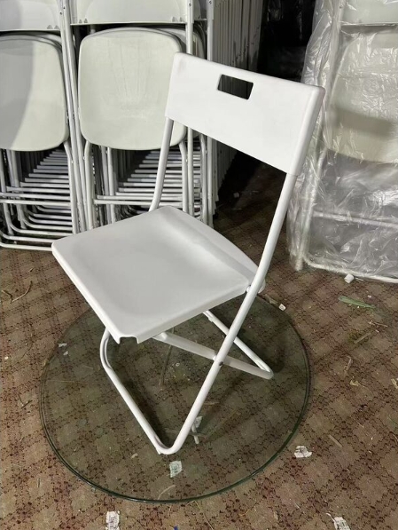 Romance Outdoor chair Cheap wholesale outdoor plastic folding chair with metal frame