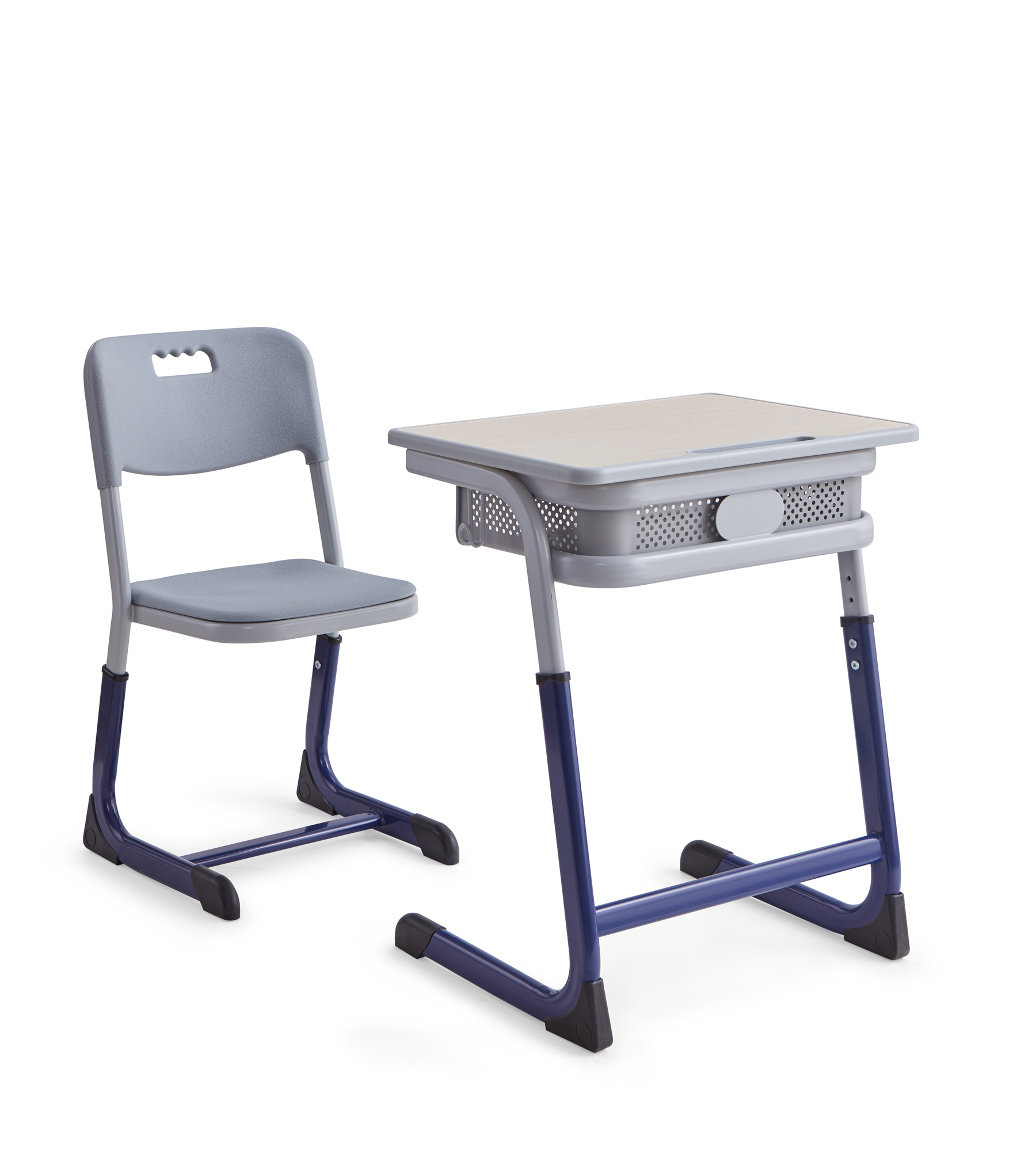 Height adjustable student desks and chairs
