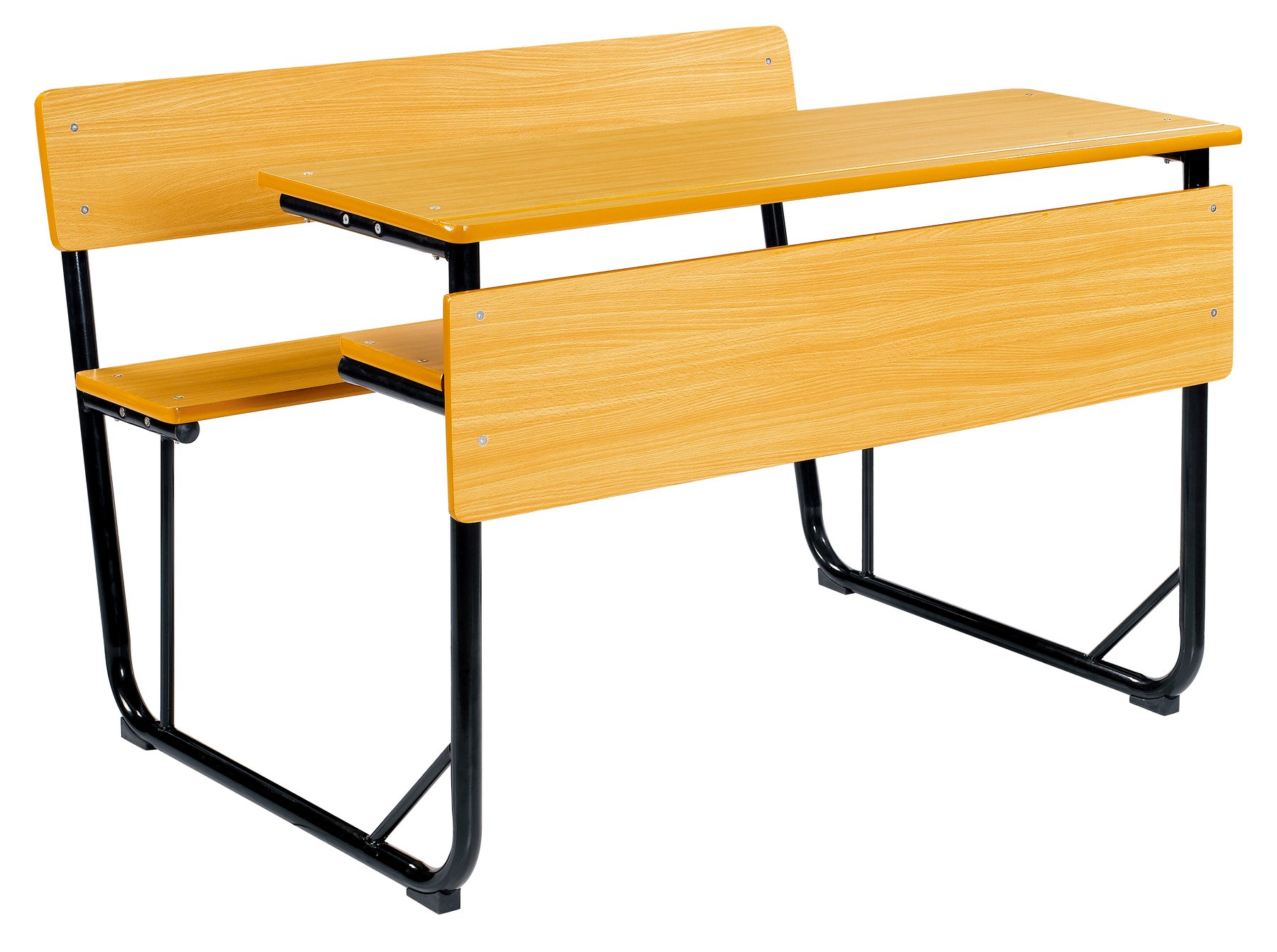 Double school desk and chair