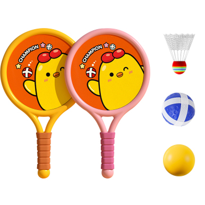 Cartoon Badminton Toy Kids Sports Rackets Toy Outdoor Toy Tennis Toy